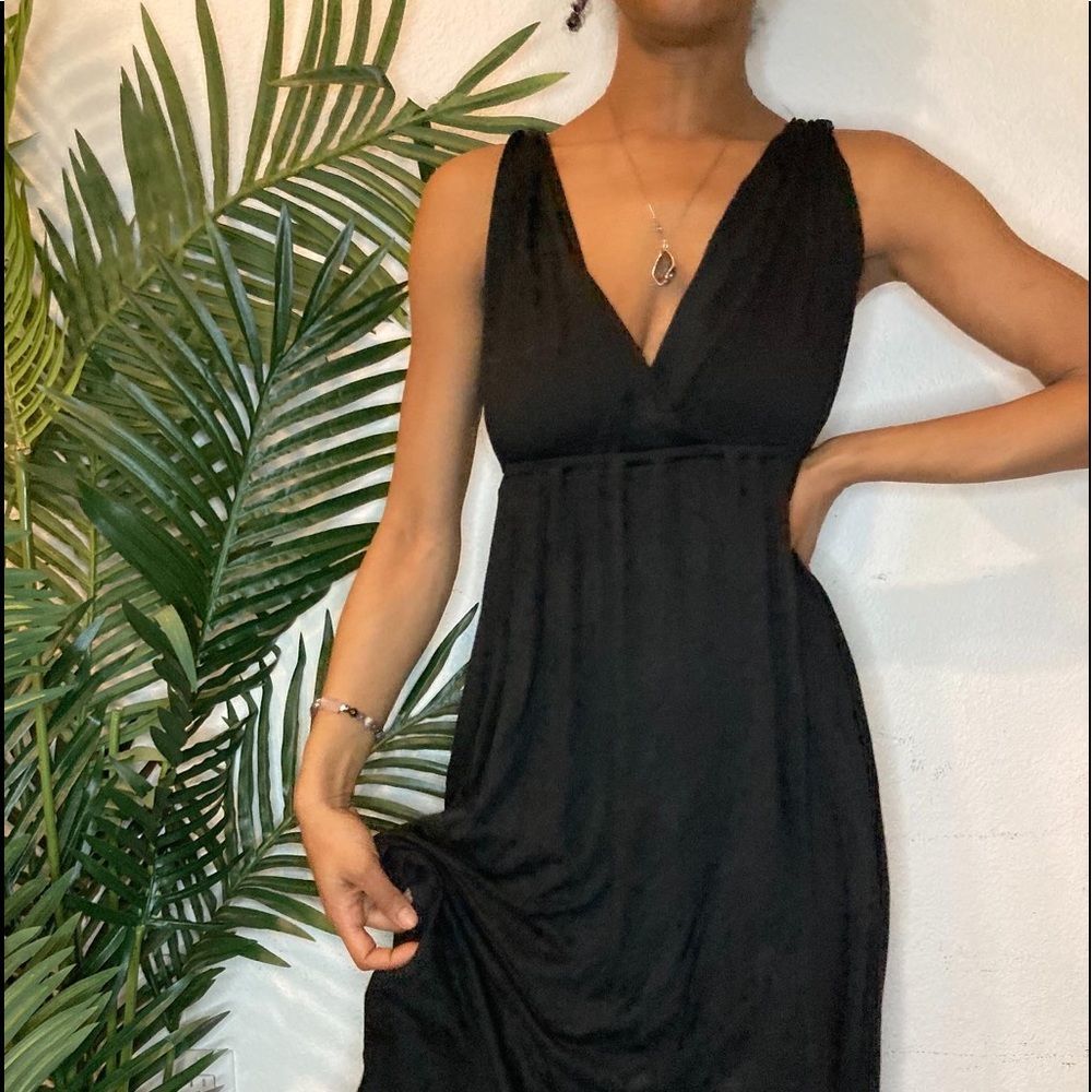 J Crew Black midi Spring Fling Dress - Picture 8 of 8